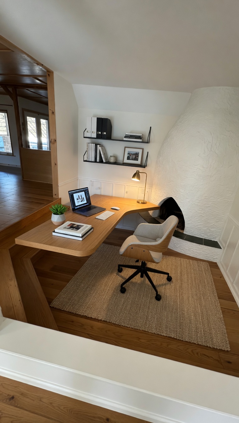 Dorm room transformation — before and after visualization